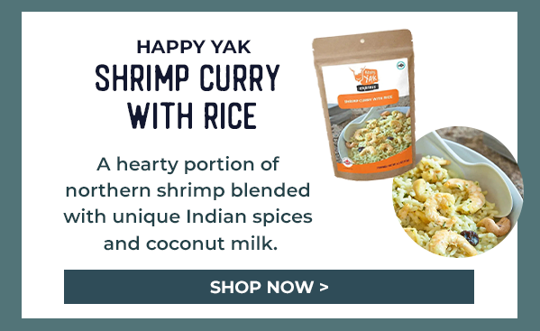 Happy Yak Shrimp Curry with Rice
