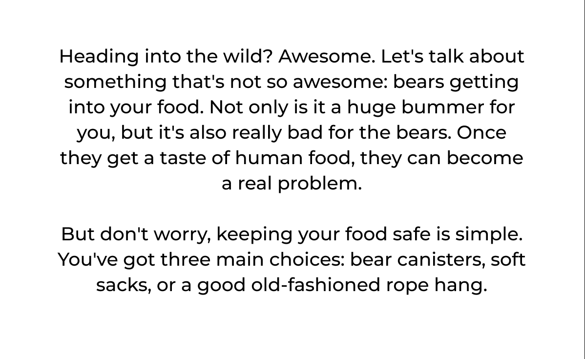 Heading into the wild?