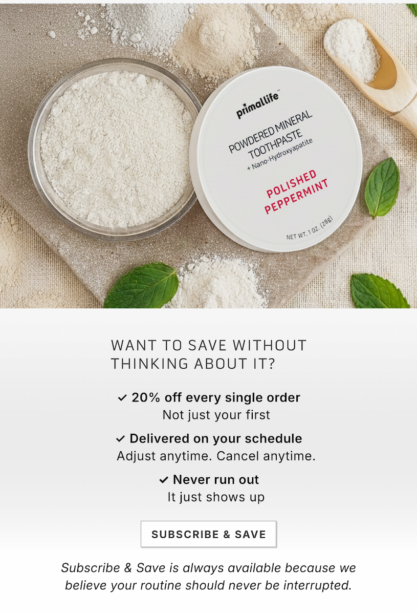 Want to save without thinking about it? ✓ 20% off every single order  Not just your first  ✓ Delivered on your schedule  Adjust anytime. Cancel anytime.  ✓ Never run out It just shows up               Subscribe & Save          Subscribe & Save is always available because we believe your routine should never be interrupted.