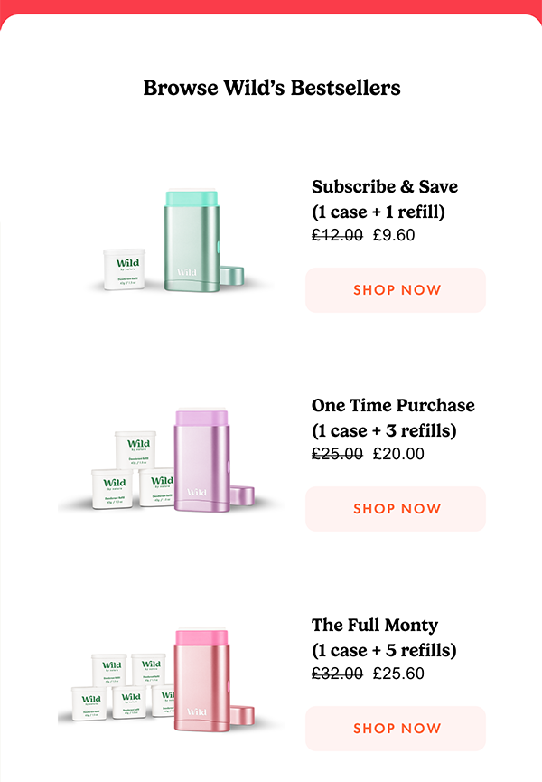 Browse Wild's bestsellers