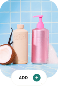 pink case, coconut & vanilla refill