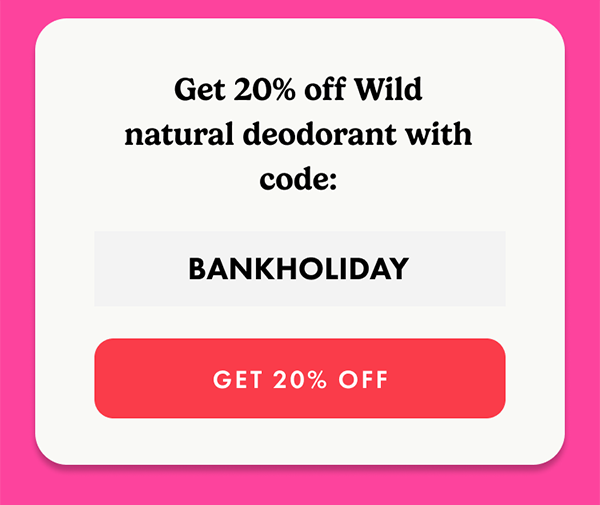 Get 20% off with code BANKHOLIDAY