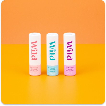 Mini Trio Pack. Three travel sized deodorants