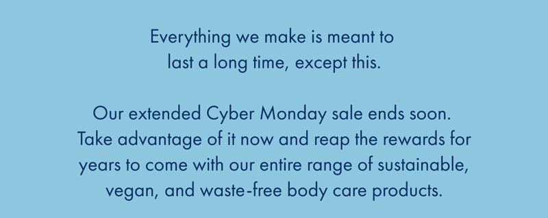 Everything we make is meant to last a long time, except this.