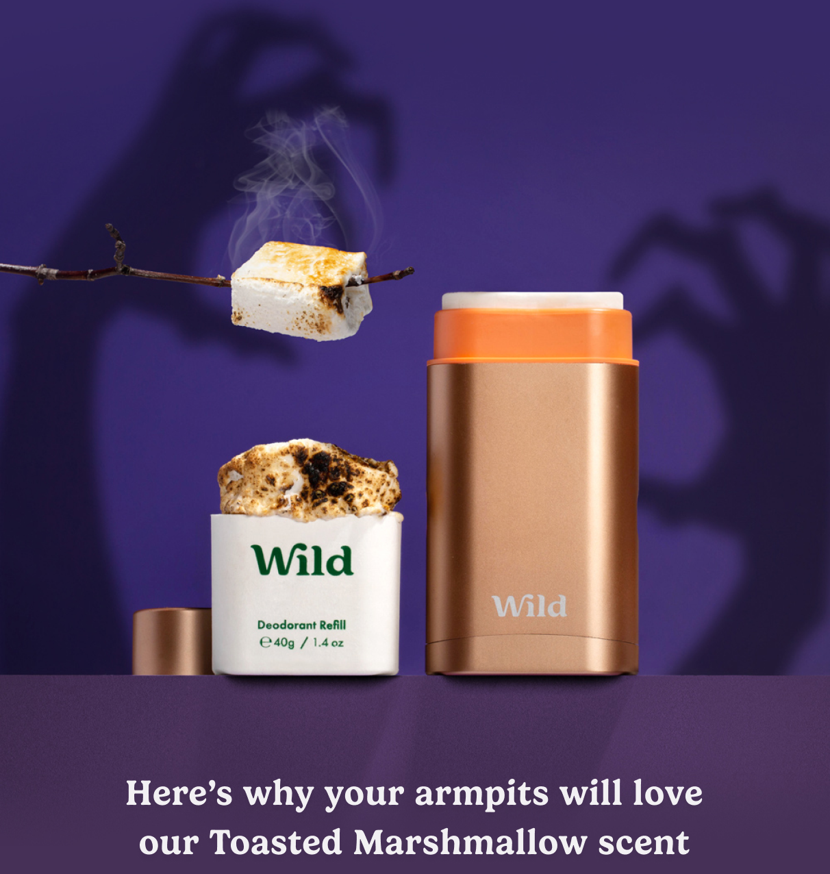 Here's why your armpits will love our toasted marshmallow scent: