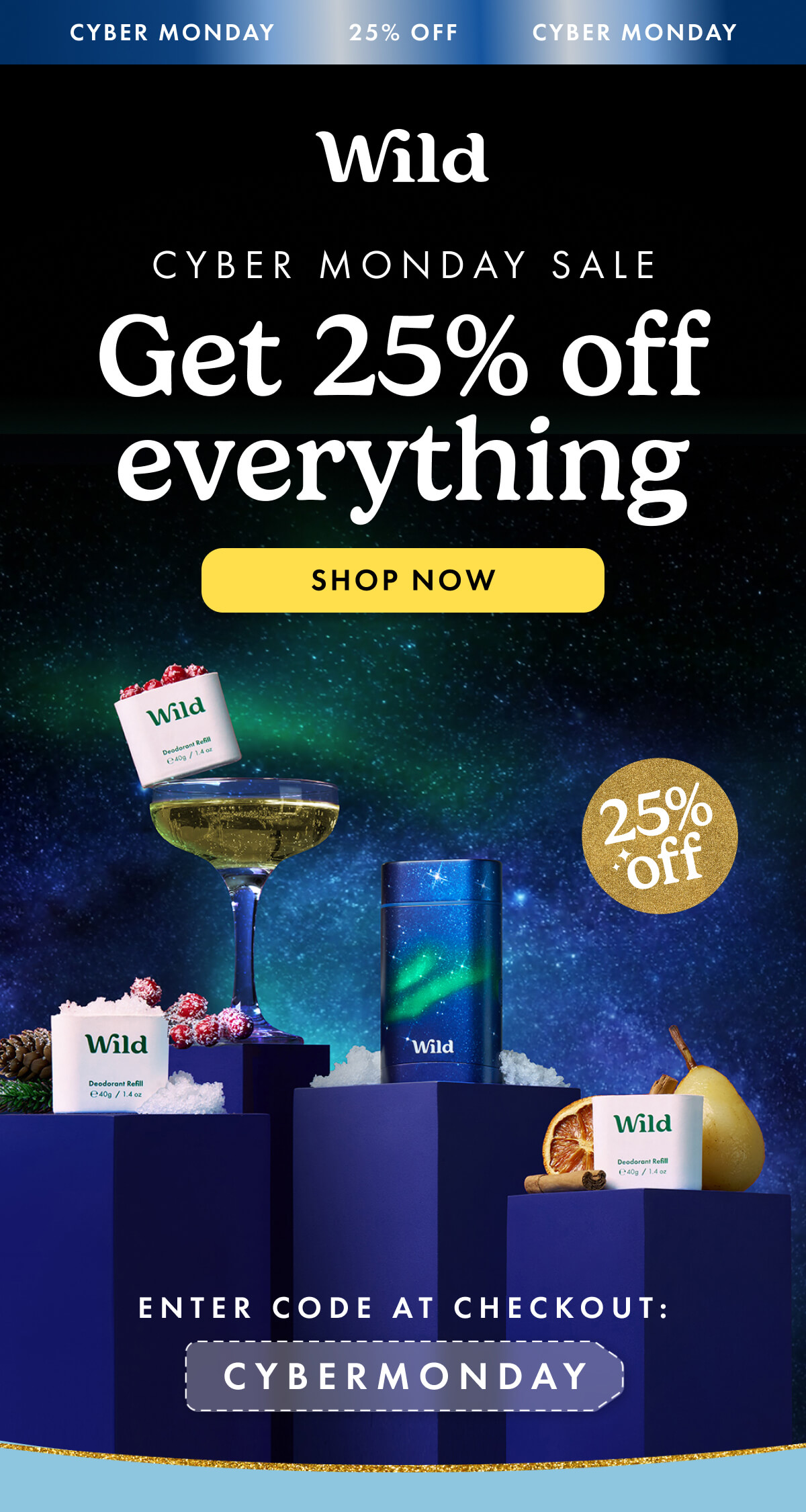 Get 25% off everything