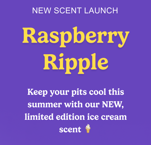 New scent launch! Raspberry Ripple
