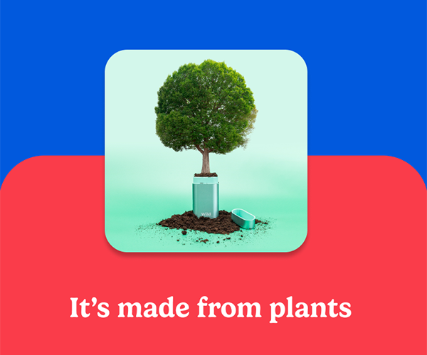 It's made from plants.