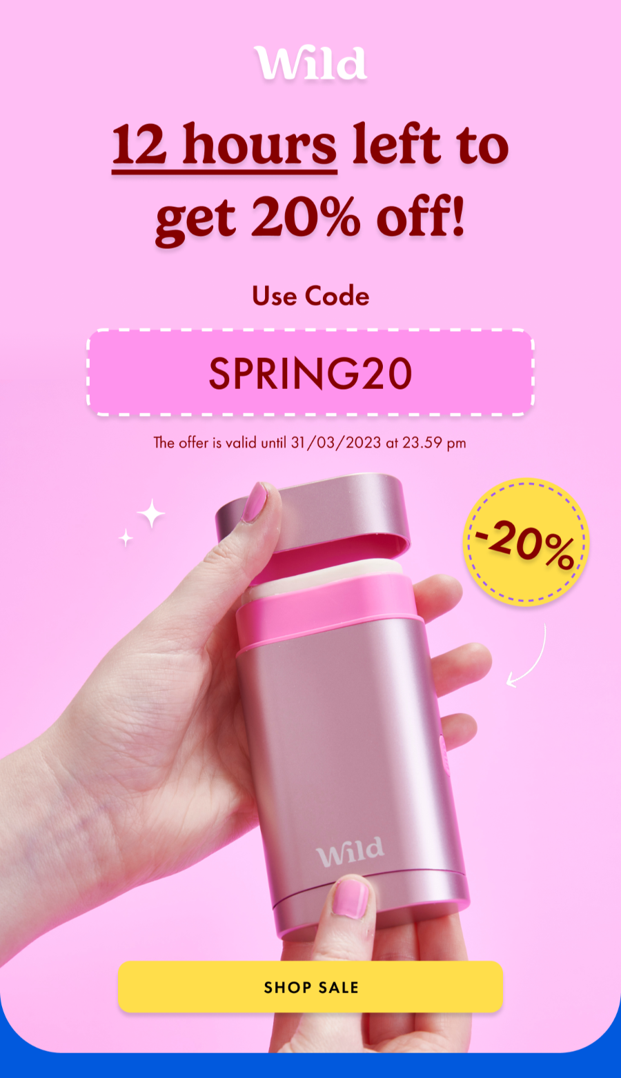 20% off Spring Sale now on. Use code SPRING20. Shop Sale!