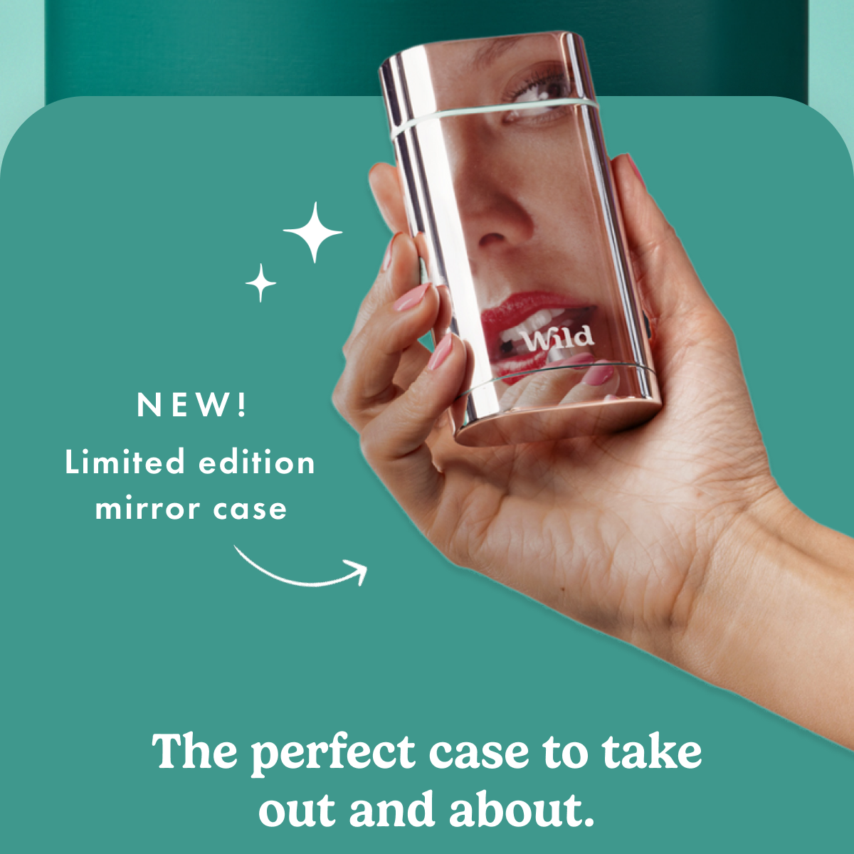 NEW! Limited edition mirror case. The perfect case to take out and about.