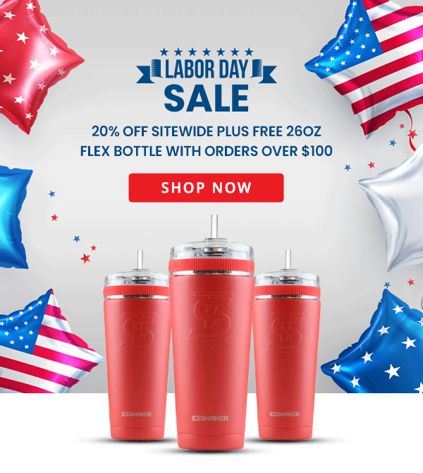 Happy Labor Day! Ice Shaker Bottle