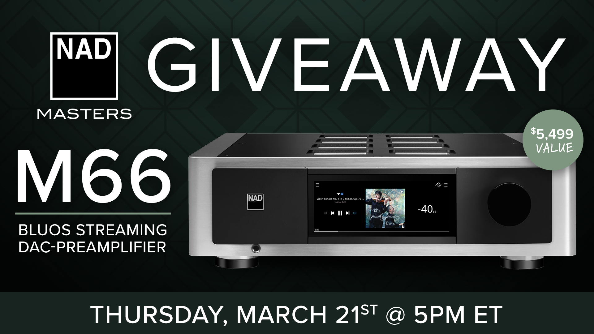 NAD Master M66 Giveaway