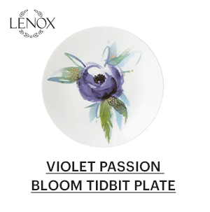 VIOLET PASSION BLOOM TIDBIT PLATE