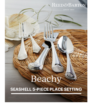 Beachy  SEASHELL 5-PIECE PLACE SETTING