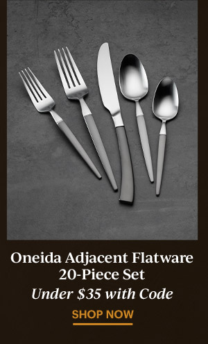 Oneida Adjacent Flatware 20-Piece Set  Under $35 with Code  SHOP NOW
