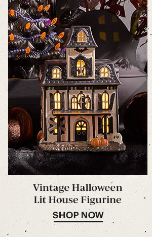 Vintage Halloween Lit House Figurine  SHOP NOW