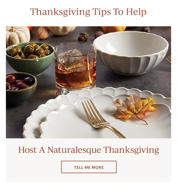 Thanksgiving Tips To Help! Host a Naturalesque Thanksgiving TELL ME MORE