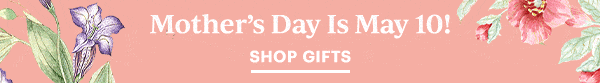Mother's Day Is May 10!  SHOP GIFTS
