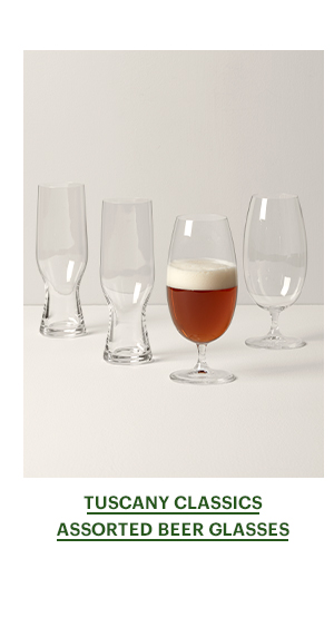 TUSCANY CLASSICS ASSORTED BEER GLASSES