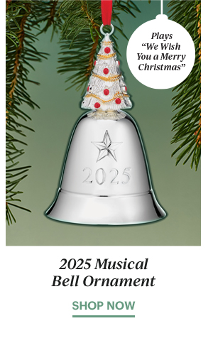 Plays "We Wish You a Merry Christmas"  2025 Musical Bell Ornament  SHOP NOW