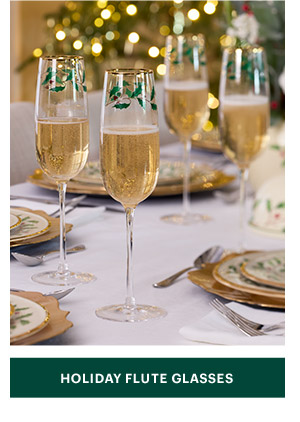 HOLIDAY FLUTE GLASSES
