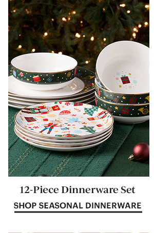 12-Piece Dinnerware Set  SHOP SEASONAL DINNERWARE