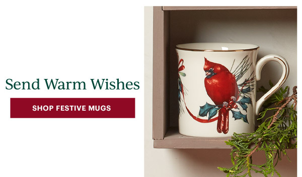 Send Warm Wishes  [SHOP FESTIVE MUGS]