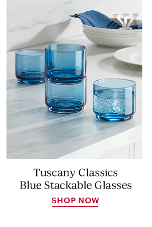 Tuscany Classics Blue Stackable Glasses  SHOP NOW