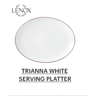 TRIANNA WHITE SERVING PLATTER