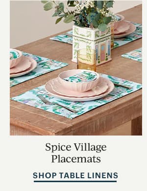 Spice Village Placemats SHOP TABLE LINENS