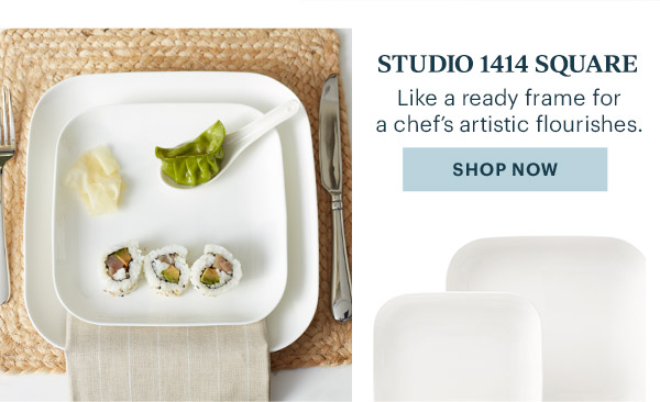 STUDIO 1414 SQUARE  Like a ready frame for a chef's artistic flourishes.  [SHOP NOW]