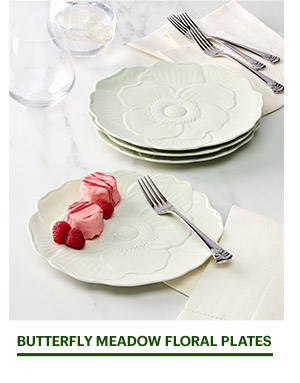 BUTTERFLY MEADOW FLORAL PLATES