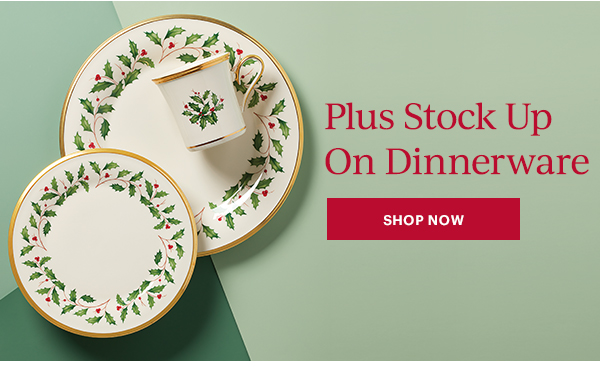 Plus Stock Up On Dinnerware   SHOP NOW