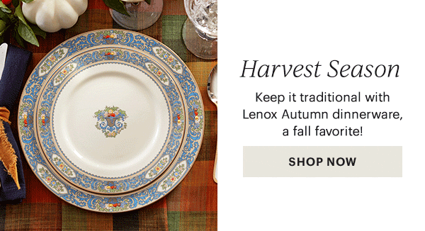 Harvest Season  Keep it traditional with Lenox Autumn dinnerware, a fall favorite!  [SHOP NOW]