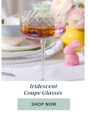 Iridescent Coupe Glasses  [SHOP NOW]