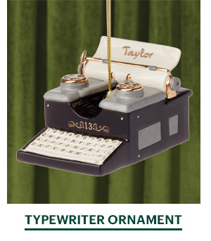 TYPEWRITER ORNAMENT