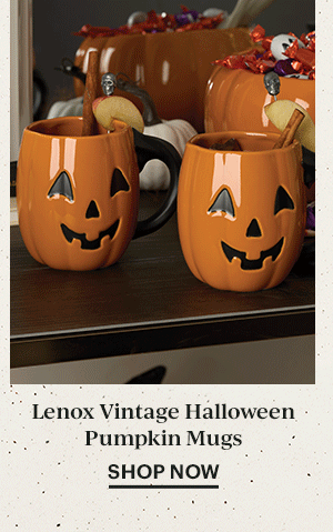 Lenox Vintage Halloween Pumpkin Mugs  SHOP NOW
