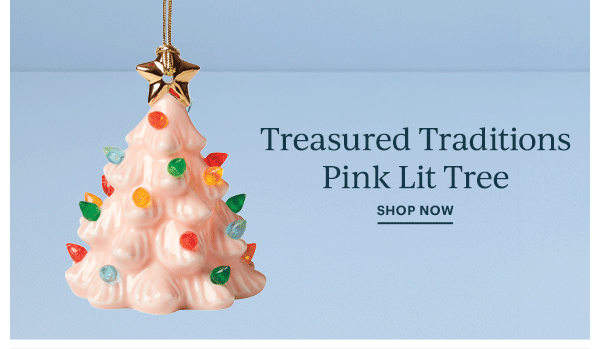 Treasured Traditions Pink Lit Tree  SHOP NOW