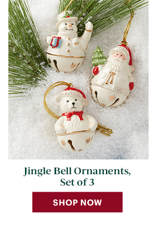 Jingle Bell Ornaments, Set of 3  [SHOP NOW]