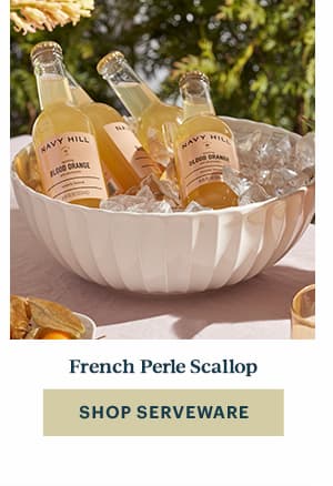 French Perle Scallop  [SHOP SERVEWARE]