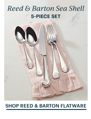 Reed & Barton Sea Shell 5-PIECE SET SHOP REED & BARTON FLATWARE