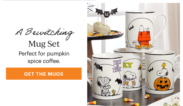 A Bewitching  Mug Set  Perfect for pumpkin spice coffee.  [GET THE MUGS]