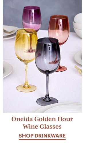Oneida Golden Hour Wine Glasses  SHOP DRINKWARE