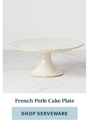 French Perle Cake Plate  [SHOP SERVEWARE]