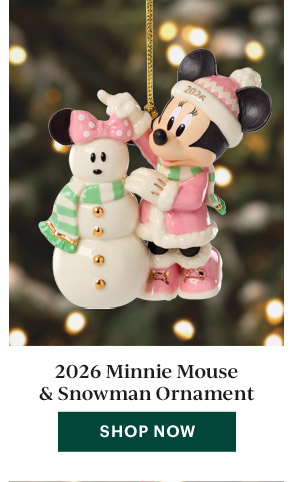 2026 Minnie Mouse & Snowman Ornament  [SHOP NOW]