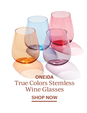 ONEIDA  True Colors Stemless Wine Glasses  SHOP NOW