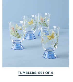 TUMBLERS, SET OF 4