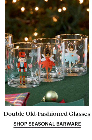 Double Old-Fashioned Glasses  SHOP SEASONAL BARWARE