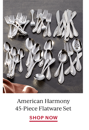 American Harmony 45-Piece Flatware Set  SHOP NOW