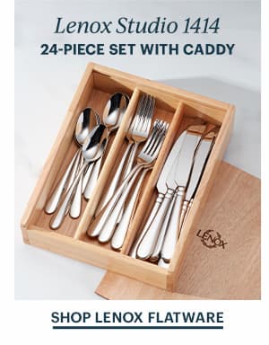 Lenox Studio 1414 24-PIECE SET WITH CADDY SHOP LENOX FLATWARE